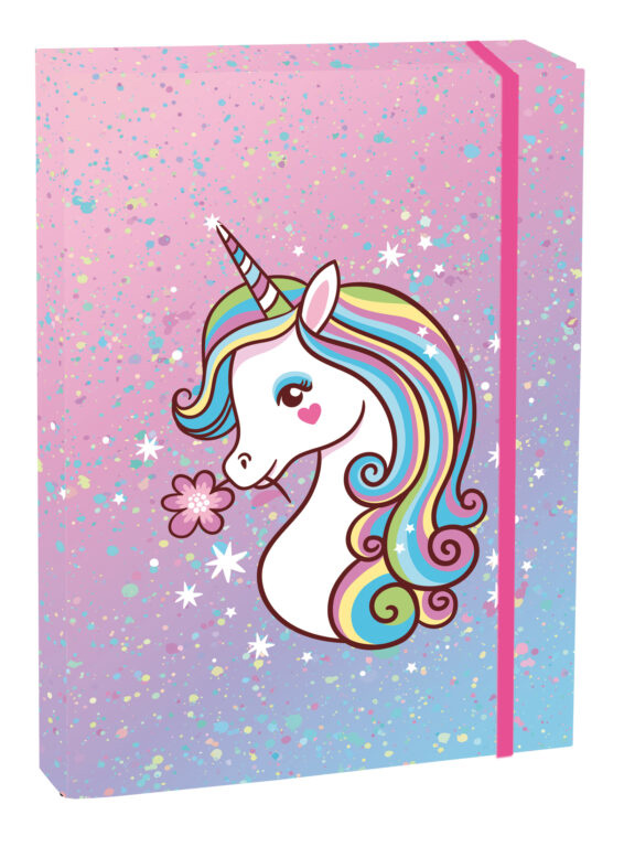 Box na sešity s klopou A5 Unicorn